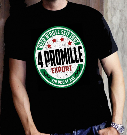 4 Promille - Beer & Roll T-Shirt (black)
