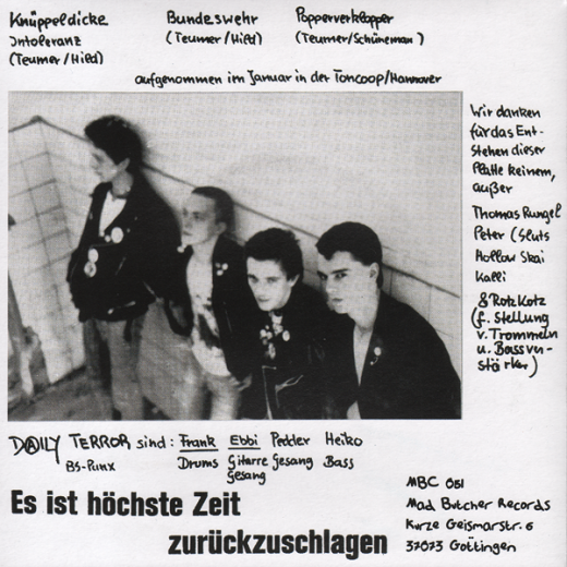 Daily Terror - BS-Punx (EP) 7 inch black Vinyl