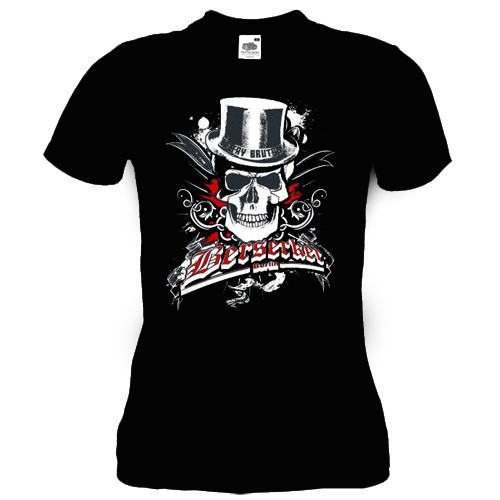 Berserker Berlin - Skullhead Stay Brutal - Girly Shirt (black)