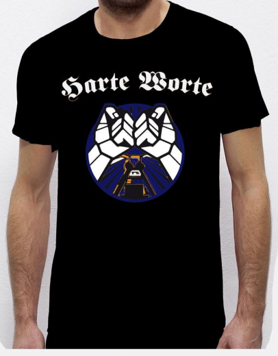 Harte Worte - Punkrock Allianz T-Shirt (black) blue Print!
