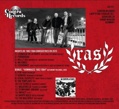 R.A.S. - Pas le Temps de Regretter (LP) red Vinyl