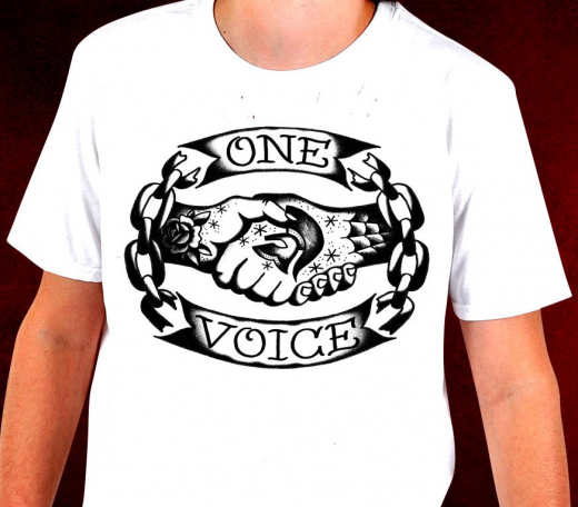 One Voice - Logo T-Shirt (weiss)