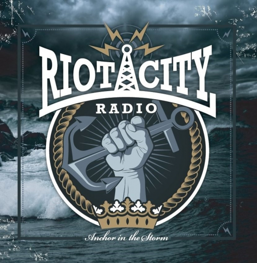 Riot City Radio - Anchor in the storm (LP) 4 Track EP dark blue marbled Vinyl 150 copies