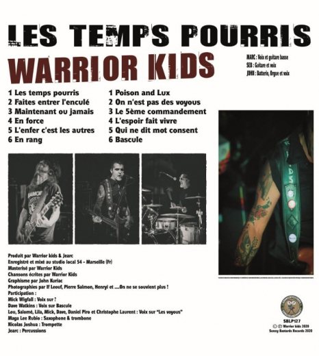 Warrior Kids - Les Temps Pourris (CD) limited 250 copies