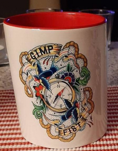 Gimp Fist - Kaffee-Pott (Tasse mit Henkel) Keramik