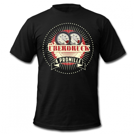 4 Promille - Überdruck T-Shirt (black)