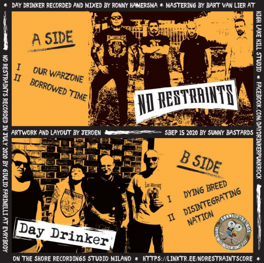 Day Drinker / No Restraints - Same Streets (EP) limited UNIKATE Vinyl + MP3