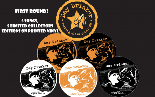 Day Drinker - First Round (LP) Special offset Printed B-Side limited white / black Vinyl
