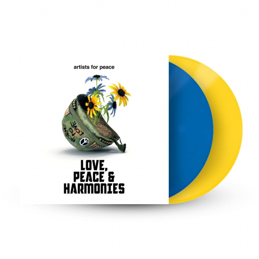 Artists for Peace - Love, Peace & Harmonies (2LP) yellow/blue Vinl Ukraine Soli Sampler