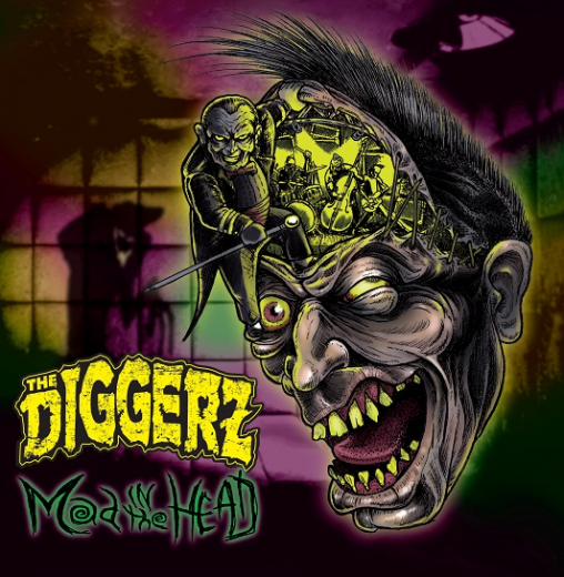 Diggerz - Mad in the Head (LP) purple Unique Vinyl 33 copies