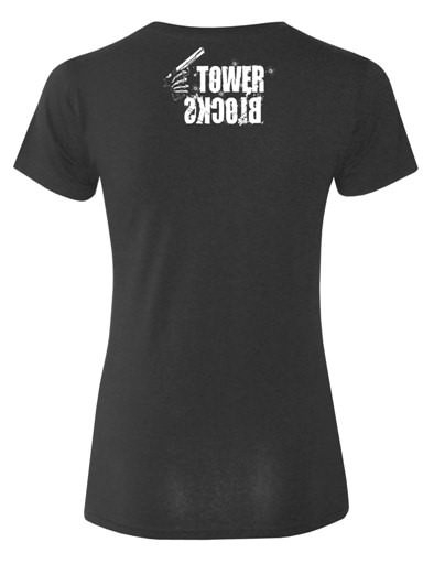 Towerblocks - Gun-Reaper Girly Shirt (black)