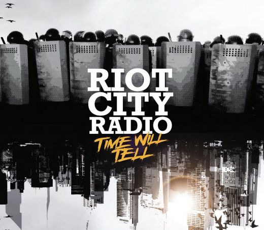 Riot City Radio - Time will tell (LP) white/black marbled Vinyl limited 200 copies