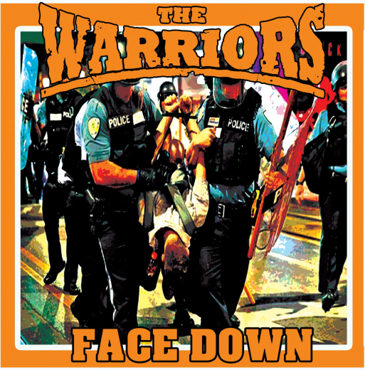 The Warriors / The POGOS - Split (LP) orange-white-black swirl Vinyl
