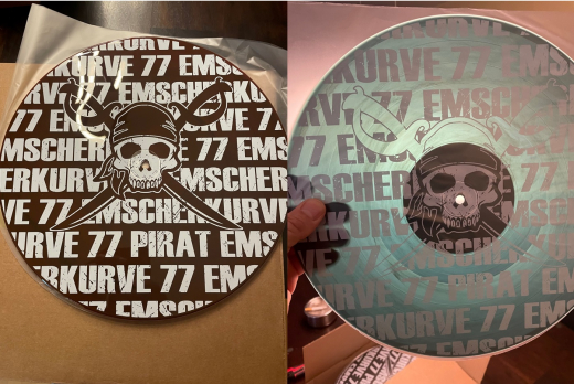 Emscherkurve77 - Augen zu und Durch (LP) lumi-blue printed Vinyl