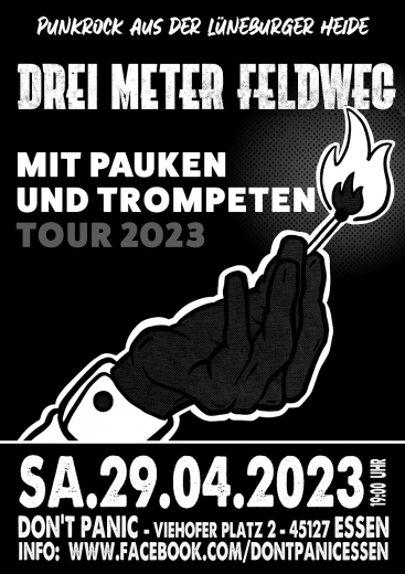 Drei Meter Feldweg - Mit Pauken und Trompeten Tour (Ticket) 29.04.23 Dont Panic Essen