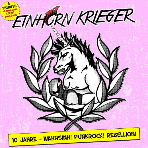 Einhorn Krieger - 10 Jahre Wahnsinn Punkrock Rebellion (LP+CD) pink Vinyl