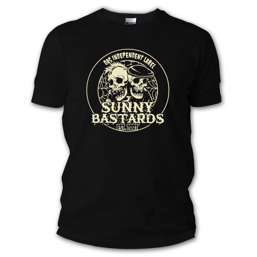 Sunny Bastards Logo Skulls T-Shirt (black)