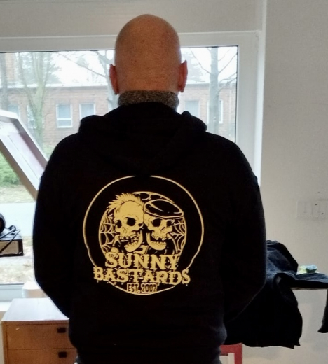 Sunny Bastards Logo Skulls  Zipper-Jacke (black)