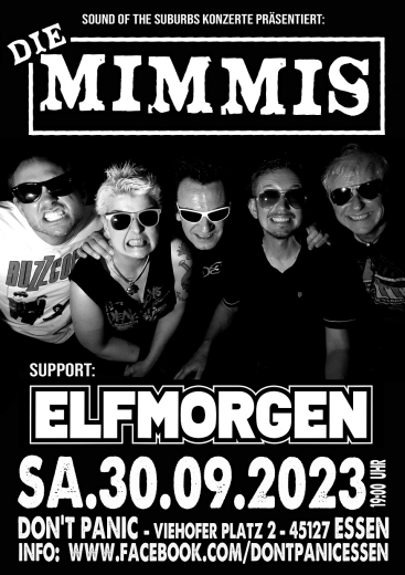 Die Mimmis / Elfmorgen (Ticket) 30.09.23 Dont Panic Essen