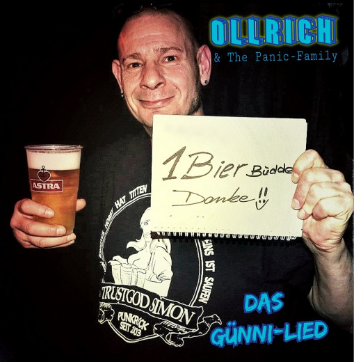 Ollrich & die Panic-Family – Das Günni-Lied / Homeoffice (EP) creme-red Vinyl 150copies