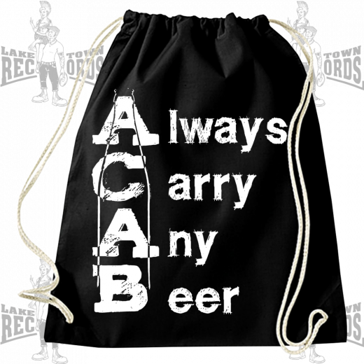 ALWAYS CARRY ANY BEER A.C.A.B. (Turnbeutel)