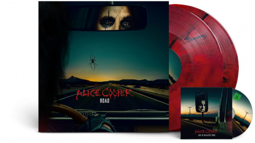 Alice Cooper - Road (LP) red marbled ltd 2LP + DVD + SHIRT + POSTER!!! Gatefolder
