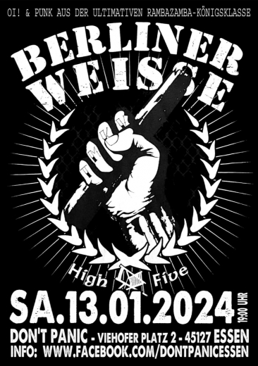 Berliner Weisse (Ticket) 13.01.24 Dont Panic Essen