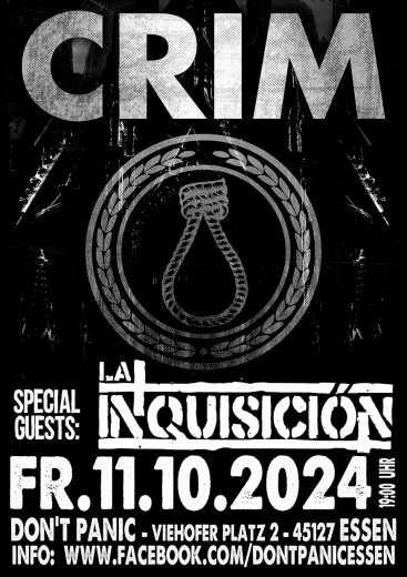 Crim & La Inquisicion (Ticket) 11.10. Dont Panic Essen