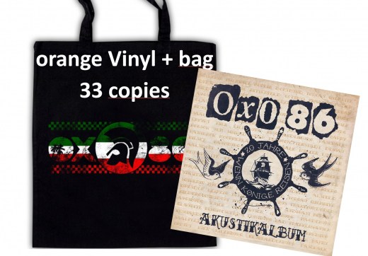 OXO 86 - Akustikalbum (LP) full orange Vinyl + OXO86-Trojan Bag 33copies