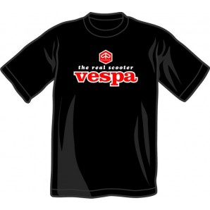 Vespa - The Real Scooter Tshirt (black)