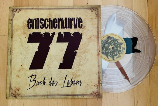 Emscherkurve 77 - Buch des Lebens (LP) clear with black,white, brown splash Vinyl 77 copies