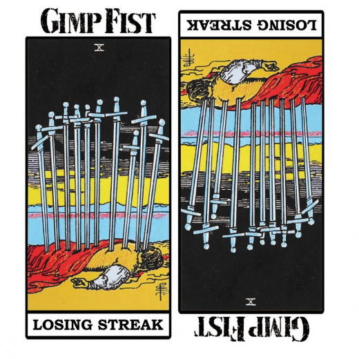 Gimp Fist - Losing Streak (LP) clear with red splashes Vinyl