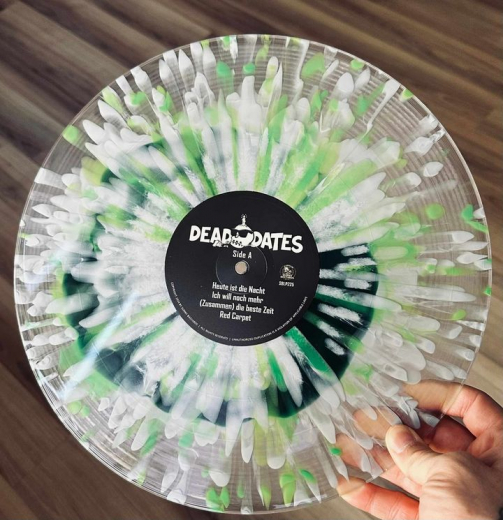 Dead Dates - Lang genug gewartet (LP) clear green-white Splash Vinyl Scene-Edition