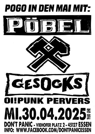 Pöbel & Gesocks - Pogo in den Mai (Ticket) 30.04.25 Dont Panic Essen