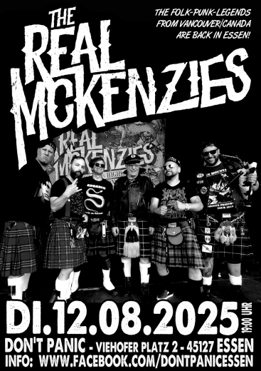 The Real McKenzies (Ticket) 12.08.25 Dont Panic Essen