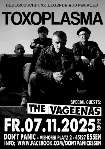 Toxoplasma / Vageenas / Dead Dates (Ticket) 07.11.25 Dont Panic Essen