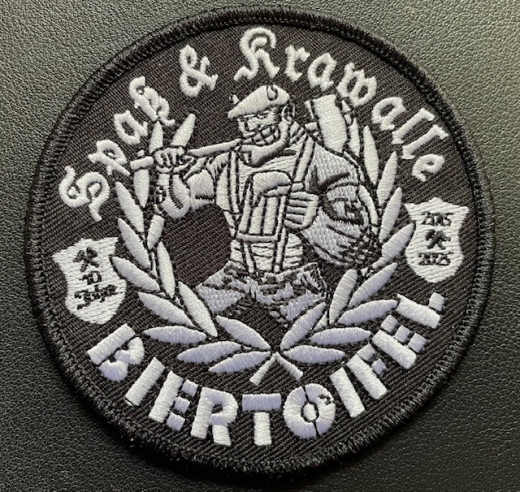 Biertoifel gestickter Patch (black)