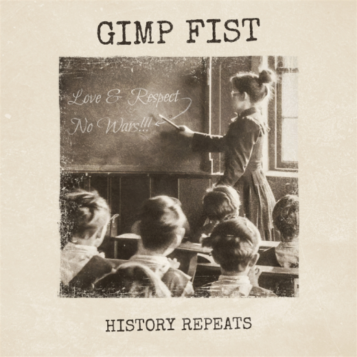 Gimp Fist / Riot City Radio - History Repeats / Were Still Singing (10inch) bluewhite swirl Vinyl