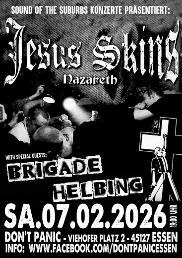 Jesus Skins / Brigade Helbig (Ticket) 07.02.26 Dont Panic Essen