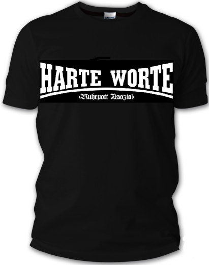Harte Worte - Ruhrpott Asozial Tshirt (black)