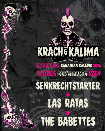 Krach und Kalimas: Senkrechtstarter/ Babettes/ Las Ratas (Ticket) 05.03.26 Dont Panic Essen