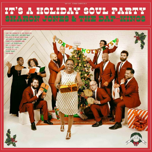 Sharon Jones & The Dap-Kings - Its A Holiday Soul Party (LP) candy-cane color Vinyl