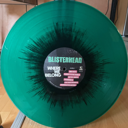 Blisterhead - Where we belong (LP) clear green splash Vinyl
