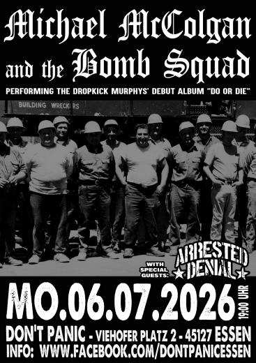 Mike McColgan & the Bomb Squad (Ticket)  06.07.26 Dont Panic