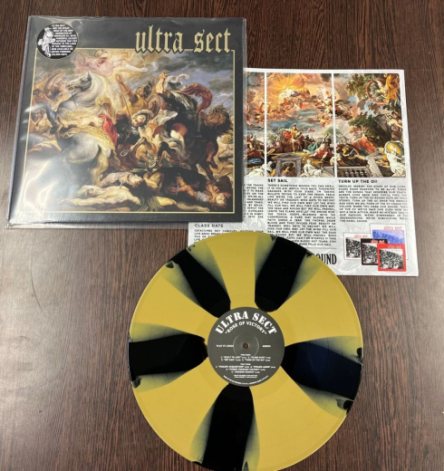 Ultra Sect ‎– Rose Of Victory (LP) gold/black pinwheel Vinyl