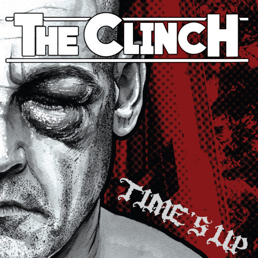 The Clinch - Time´s Up (LP) red black Splatter Vinyl