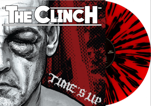 The Clinch - Time´s Up (LP) red black Splatter Vinyl