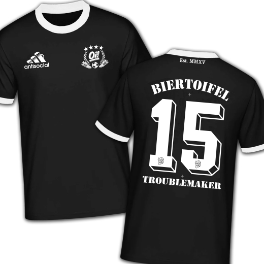 Biertoifel - antisocial Troublemakers Soccer Shirt (black)