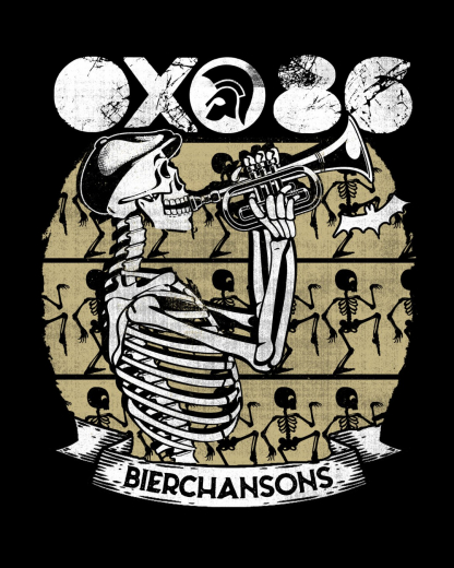 Oxo86 - Bierchansons Jacke (black) beige Print