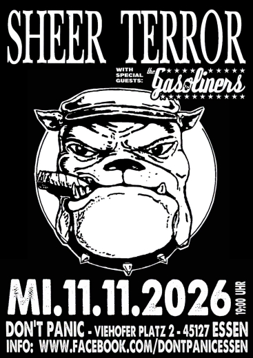 Sheer Terror / Gasoliners (Ticket) 11.11.26 Dont Panic Essen